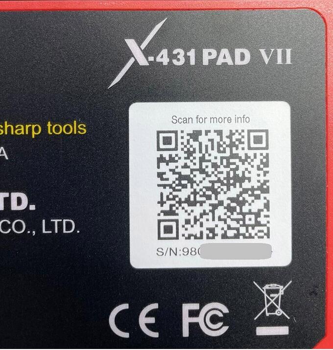 Launch-X431-Pad-VII-“Serial-Number-Does-Not-Exist”-Solution-1